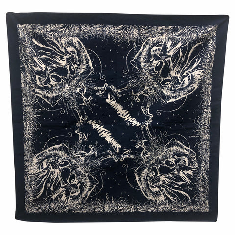 GRIMPLE SAFETY BLANKET BANDANA - NAVY/WHITE