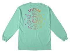 SF L/S SKATE LIKE A GIRL FADE (CELADON)