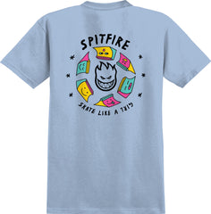 SF SKATE LIKE A GIRL LIGHT BLUE S/S