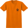 GRINDLINE X ANTIHERO ORANGE POCKET TEE