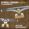 O'NEILL CHEERS 2ND ROUND LIGHTS