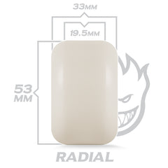 F4 99 OVERLAY RADIALS NATURAL 53MM