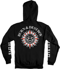 SF HD BRN & DSTRY SLV BLK/WT HOODIE