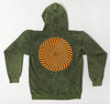 CLASSIC SWIRL VINTAGE WASH HOOD GREEN