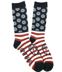 FLAG STRIPED RED/WHT/BLUE SOCKS