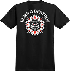 BURN & DSTROY BLK/WHT TEE