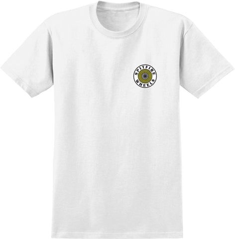 OG CIRCLE WHT/YLW TEE