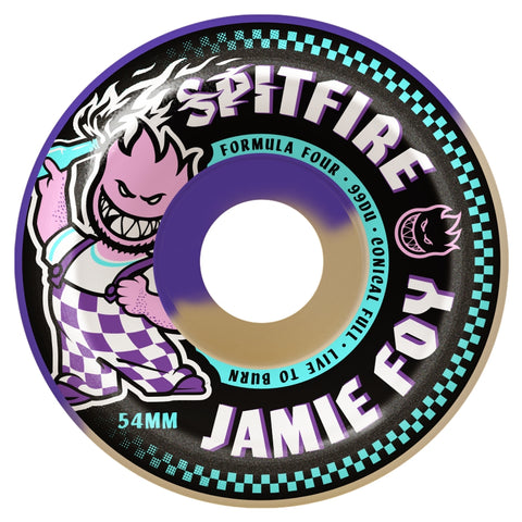 F4 99 JAMIE FOY CONICAL FULL PURPLE/NATURAL 50/50 SWIRL